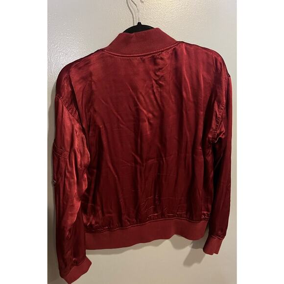 EUC Evereve Satin Gemma Bomber Jacket - Picture 5 of 10